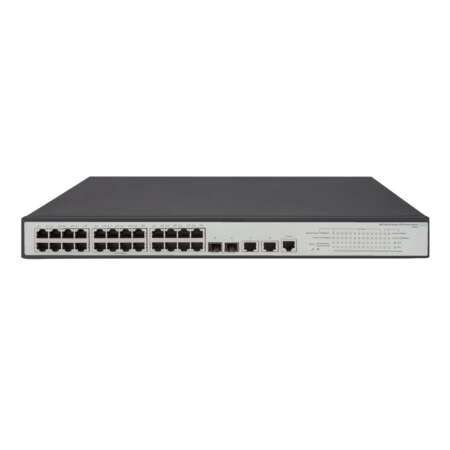 HPE 1950 24G 2SFP+ 2XGT PoE+ Switch, Managed L3, Gigabit Ethernet, PoE, Rack-Einbau, 1U, 24 RJ-45 Ports, RJ-45 Console Port, 128 Gbit/s Routing/Switching Capacity