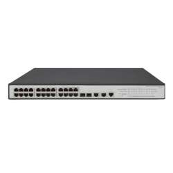 HPE 1950 24G 2SFP+ 2XGT PoE+ Switch, Managed L3, Gigabit Ethernet, PoE, Rack-Einbau, 1U, 24 RJ-45 Ports, RJ-45 Console Port, 128 Gbit/s Routing/Switching Capacity