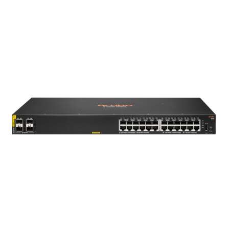 HPE 6100 24G Class4 PoE 4SFP+ - Switch - managed - 24 x/1000+ 4 1 - Switch - Glasfaser (LWL) 0,1 Gbps - 24-Port - IPv6 - Power over Ethernet - Kabellos - USB Typ C - RJ-45 - Managed - Rack-Modul - 1 HE
