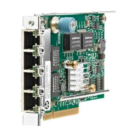 HPE 1Gb 4-port 331FLR Ethernet Adapter, 629135-B22, Built-in, Wired, PCI Express, Ethernet/WLAN, 1000 Mbps, Aluminum/Green