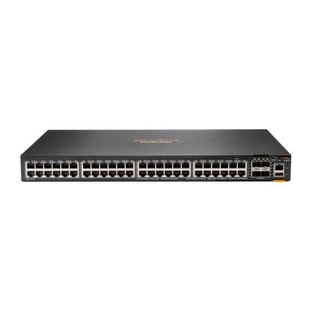 HPE 6300F 48x1GbE & 4xSFP56, Managed L3 Switch, Gigabit Ethernet, Rack-Einbau, 1U, USB-Konsolenport, 29490 MAC-Adressen, 496 Gbit/s Kapazität, IEEE 802.1Q, 802.1p, 802.1v, 802.1x, 802.3ad, 802.3af, 802.3at, 802.3x