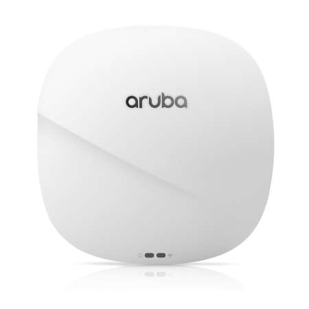 HPE Aruba AP-345, 4300 Mbit/s, 800 Mbit/s, 2166 Mbit/s, 10/100/1000/2500 Mbit/s, MU-MIMO Dual 4x4:4, USB Typ-A, 25,1 W, Ceiling/Wall, White/Black, Kensington, Interne Antennen, Kugelförmige Richtcharakteristik, Integrierte Antenne