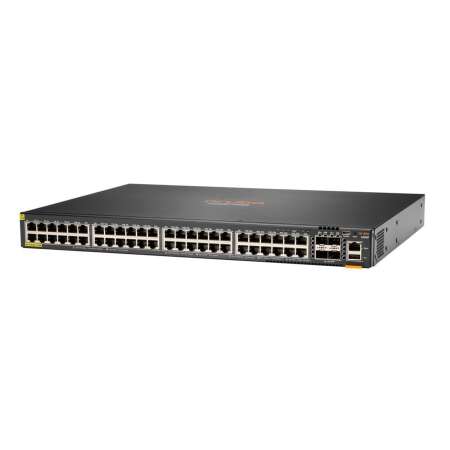 HPE Aruba Networking CX 6200F 48G Class4 PoE 4SFP+ 370W, Managed, L3, Gigabit Ethernet (10/100/1000), Power over Ethernet (PoE), Rack-Einbau, 1U Networking CX 6200F 48G Class-4 PoE 4SFP+ 370W Switch