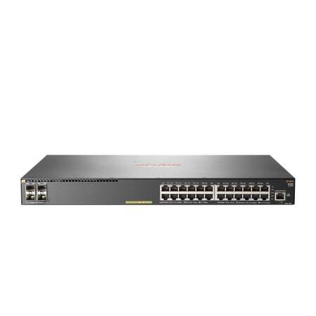 HPE 2930F 24G PoE+ 4SFP+ Switch, Managed L3, Gigabit Ethernet, PoE, Rack-Einbau, 1U, 24 RJ-45 Ports, 4 SFP Ports
