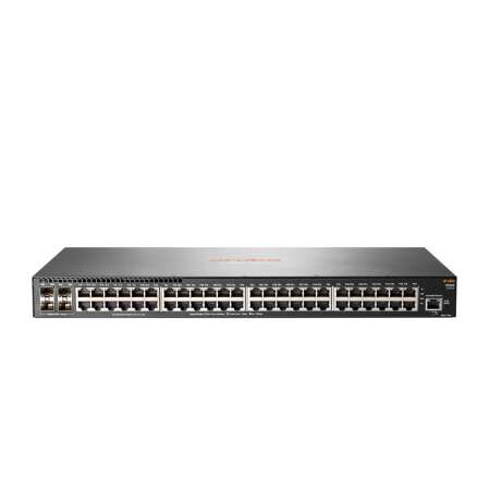 HPE Aruba 2930F 48G 4SFP+ Switch, Managed, L3, Gigabit Ethernet, Rack-Einbau, 1U, 48 RJ-45 Ports, RJ-45/micro-USB Konsole, 32768 MAC-Adressen, 178 Gbit/s Kapazität, IEEE 802.3 Standards