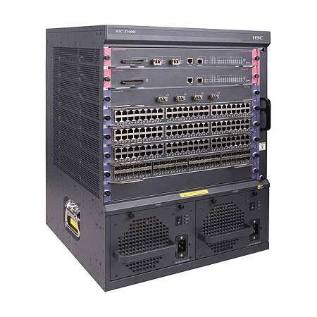 HPE A A7506 Switch Chassis. Switch-Typ: Managed. Anzahl der basisschaltenden RJ-45 Ethernet Ports: 288. Routing-/Switching-Kapazität: 768 Gbit/s. Rack-Einbau