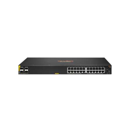 HPE Aruba Networking CX 6100 24G Class4 PoE 4SFP+ 370W, Managed, L3, Gigabit Ethernet (10/100/1000), Power over Ethernet (PoE), Rack-Einbau, 1U 6100 24G PoE der Klasse 4 4SFP+ 370 W Switch
