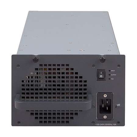 HPE JD218A. Produkttyp: Stromversorgung. Kompatibilität: FlexNetwork 7500 Switch Series. Gesamtleistung: 1400 W, AC Eingangsspannung: 100 - 240 V, AC Eingangsfrequenz: 50/60 Hz