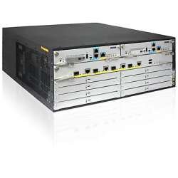HPE FlexNetwork MSR4060 Router, 10/100/1000 Mbit/s, Gigabit Ethernet, RIP-1/2, IPv4/IPv6 ACL, 3DES/AES/DES/MD5/SHA-1, 512MB Flash, 2000MB RAM, DDR3, Schwarz/Silber, 4U