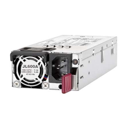 HPE Aruba X371. Produkttyp: Stromversorgung. Kompatibilität: Aruba CX 8XXX Switch. Gesamtleistung: 550 W, AC Eingangsspannung: 100 - 240 V, AC Eingangsfrequenz: 47 - 63 Hz. Breite: 74 mm, Tiefe: 226 mm, Höhe: 41 mm