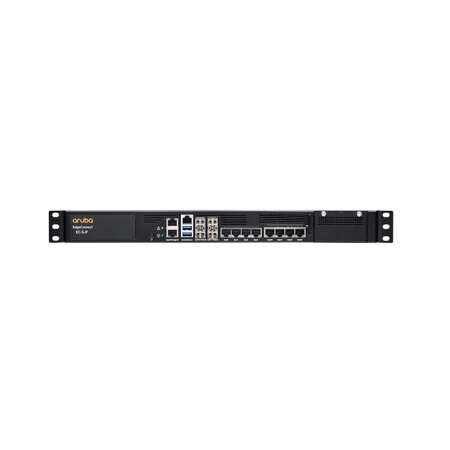 HPE Aruba EC-S-P 8x RJ45 10/100/1000 4x SFP+ 1/10G SD-WAN Gateway, Schwarz, 1U, 177726 h, SNMPv2c, SNMPv3, VRRP, 10,100,1000,10000 Mbit/s, 4G, 5G, LTE, 128-bit AES, 256-bit AES, RADIUS, TACACS+