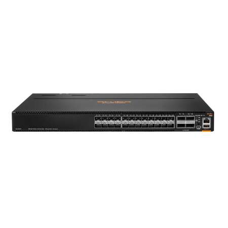 HPE Aruba CX 8100 24x10G SFP+ 4x40/100G QSFP28 BF Airflow, 3 Lüfter, 2 Netzteile, Managed, L3, Rack-Einbau, 1U, RJ-45/USB Type-C