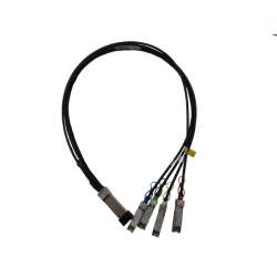 HPE Q9S72A. Kabellänge: 1 m, Anschluss 1: QSFP28, Anschluss 2: 4x SFP28