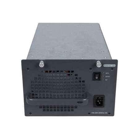 HPE JH215A. Produkttyp: Stromversorgung. Kompatibilität: FlexNetwork 7503/7506/7506. Gesamtleistung: 650 W, AC Eingangsspannung: 100 - 240 V, AC Eingangsfrequenz: 50 - 60 Hz