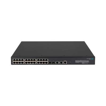 HPE FlexNetwork 5140 24G POE+2SFP+2XGT EI Switch, Managed, L3, Gigabit Ethernet, PoE, Rack-Einbau, 1U, 24 RJ-45 Ports, RJ-45 Console Port, Vollduplex, 16384 MAC-Adressen, 128 Gbit/s Routing/Switching-Kapazität, IEEE Netzstandards