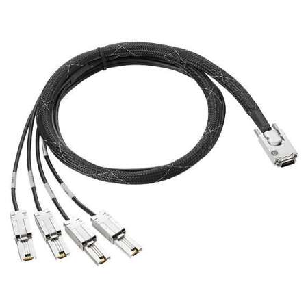HPE Mini-SAS HD / Dual 2-lane Mini-SAS HD FO 1m. Kabellänge: 1 m, Anschluss 1: Mini-SAS HD, Anschluss 2: 2 x Mini-SAS HD