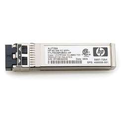 HPE 8Gb SFP+ Transceiver, 1000 Mbit/s, für HP 8/20q, SN6000, P6000/EVA, 6400/8400, MPX200, 73,9mm x 110,9mm x 157mm, SW Fibre Channel