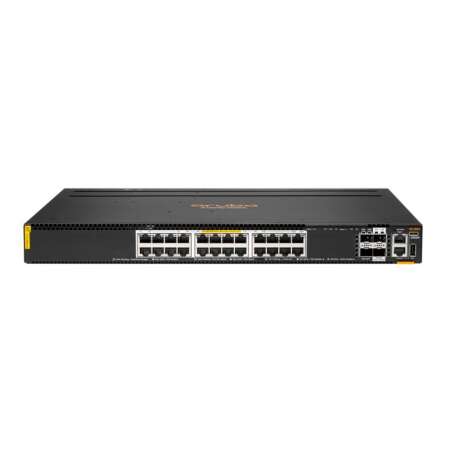 HPE 6300M 24p Smart Rate PoE Switch, 10G Ethernet (100/1000/10000), 2x 50G & 2x 25G Ports, RJ-45/USB Type-C Console, 880 Gbit/s Capacity, IEEE 802.3af/at/bt