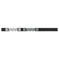 HPE P9Q61A. PDU-Typen: Standard, Rack-Kapazität: 0U, Typ: Dreiphasig. Anzahl der AC-Ausgänge: 24 AC-Ausgänge, AC-Steckertypen: C13-Koppler, C19-Koppler. Nominale Eingang Spannung: 208 V, Stromstärke (maximal): 60 A, Ladekapazität: 10000 VA. Gewicht: 9,62