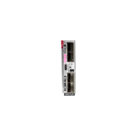 HPE Synergy 4-port Frame Link Module, 10000 Mbit/s, 82,5 mm Breite, 286,2 mm Tiefe, 20,8 mm Höhe, Netzwerkports mit Anschlusstyp.