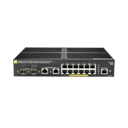 HPE 2930F 12G PoE+ 2G/2SFP+ Switch, Managed L3, Gigabit Ethernet, PoE, Rack-Einbau, 1U, 12 RJ-45 Ports, 68 Gbit/s Kapazität