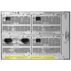 HPE 5412R zl2 Switch, 444,5mm x 450,9mm x 307,9mm, 17,3kg, 12 freie Modulsteckplätze, max. 96 10GbE-Anschlüsse, 288 autosensing 10/100/1000 Ports oder mini-GBICs, inklusive.