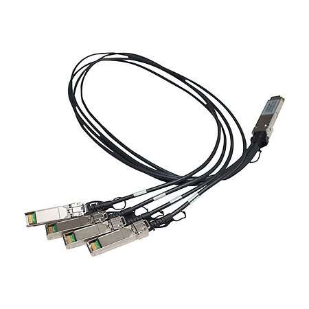 HPE X242 QSFP 4x10G SFP+ 1m DAC. Kabellänge: 1 m, Anschluss 1: SFP+, Anschluss 2: SFP+