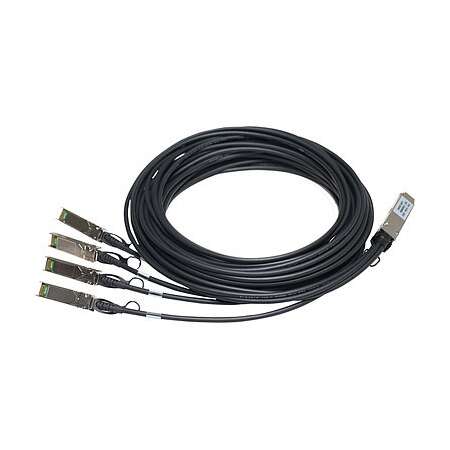 HPE X242 QSFP 4x10G SFP+ 3m DAC. Kabellänge: 3 m, Anschluss 1: SFP+, Anschluss 2: SFP+