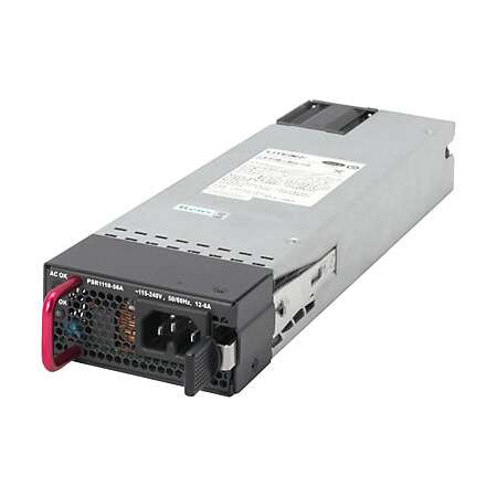 HPE JG545A. Produkttyp: Stromversorgung, Produktfarbe: Metallisch. Gesamtleistung: 1110 W, AC Eingangsspannung: 115 - 240 V. Breite: 82,6 mm, Tiefe: 259,6 mm, Höhe: 40,1 mm
