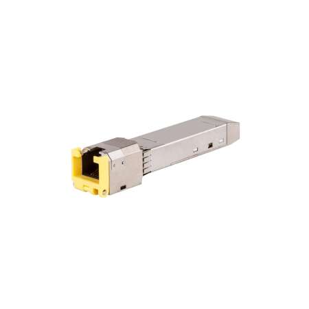 HPE 1G SFP RJ45 T - 100 m, Kupfer, 1000 Mbit/s, RJ-45, 100 m, 1000BASE Cat5e-TAA-Transceiver, Netzwerkports: 1, Anschlusstyp: RJ-45