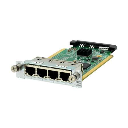 HPE Gig-T Switch SIC Module, 4 Ports, Gigabit Ethernet, 1000 Mbit/s, kompatibel mit HP MSR, 81,3 x 137,2 x 20,3 mm, 140 g