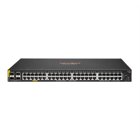 HPE Aruba CX 6100 48G PoE+ 4SFP+ 740W, Managed, L3, Gigabit Ethernet, PoE+, Rack/Wandmontage, 1U, 176 Gbit/s, 8192 MAC-Adressen