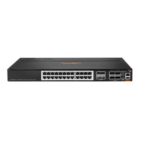 HPE Aruba Networking CX 8100 24x10G Base-T 4x10G SFP+ 4x40/100G QSFP28 FB 3Fan 2AC PSU. Switch-Typ: Managed, Switch-Ebene: L3. Basic Switching RJ-45 Ethernet Ports-Typ: 10G Ethernet (100/1000/10000), Anzahl der basisschaltenden RJ-45 Ethernet Ports: 24, K