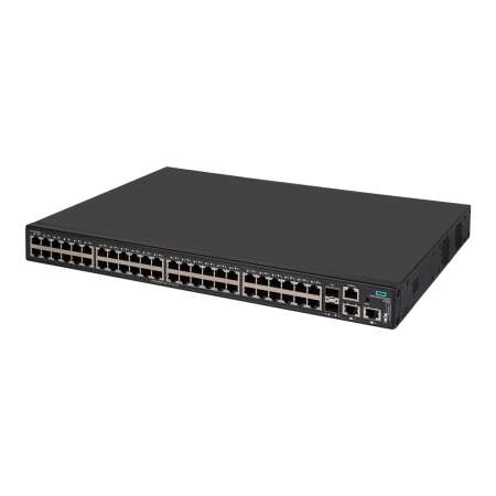 HPE FlexNetwork 5140 48G POE+ 2SFP+ 2XGT EI - Switch - L3 - Smart - 48 x 10/100/1000 (PoE+) HPE Renew Produkt,  + 2 x 1 Gigabit / 10 Gigabit SFP+ + 2 x 10 Gigabit Ethernet - an Rack montierbar - PoE+ (370 W) - BTO