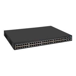 HPE FlexNetwork 5140 48G POE+ 2SFP+ 2XGT EI - Switch - L3 - Smart - 48 x 10/100/1000 (PoE+) HPE Renew Produkt,  + 2 x 1 Gigabit / 10 Gigabit SFP+ + 2 x 10 Gigabit Ethernet - an Rack montierbar - PoE+ (370 W) - BTO