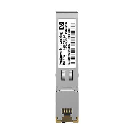 HPE X120 - SFP (Mini-GBIC)-Transceiver-Modul HPE Renew Produkt,  1GbE - 1000Base-T - RJ-45 - für HP 3100; HPE 12504 - 3600 - 5500 - 7506; FlexFabric 1.92 - 11908 - 12902; FlexNetwork MSR3048