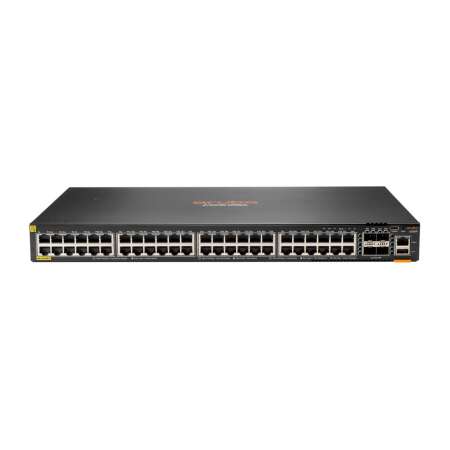 HPE Aruba 6300F - Switch - L3 - managed - 48 x 10/100/1000 (PoE+) HPE Renew Produkt,  + 4 x 50 Gigabit Ethernet SFP56 - Luftstrom von vorne nach hinten - an Rack montierbar - PoE+ - TAA-konform