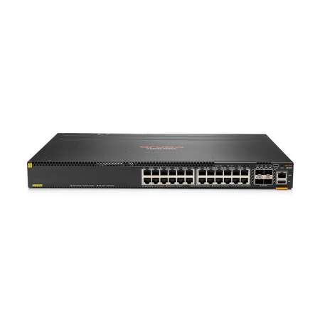 HPE Aruba 6300M - Switch - L3 - managed - 48 x 10/100/1000 (1 PoE+) HPE Renew Produkt,  + 4 x 1 Gigabit / 10 Gigabit / 25 Gigabit / 50 Gigabit SFP56 (Uplink / Stacking) - Front und Seite zu Hinterseite - an Rack montierbar - PoE+