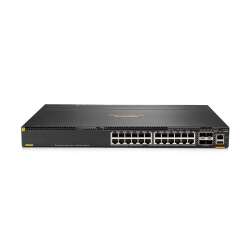 HPE Aruba 6300M - Switch - L3 - managed - 48 x 10/100/1000 (1 PoE+) HPE Renew Produkt,  + 4 x 1 Gigabit / 10 Gigabit / 25 Gigabit / 50 Gigabit SFP56 (Uplink / Stacking) - Front und Seite zu Hinterseite - an Rack montierbar - PoE+
