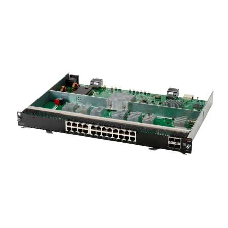 HPE Aruba 6400 - Erweiterungsmodul - 10Gb Ethernet x 24 + 1Gb Ethernet/10Gb Ethernet/25Gb Ethernet/50Gb Ethernet SFP56 x 4 HPE Renew Produkt,  für HPE Aruba 6405 - 6405 48SFP+ - 6405 96G - 6410
