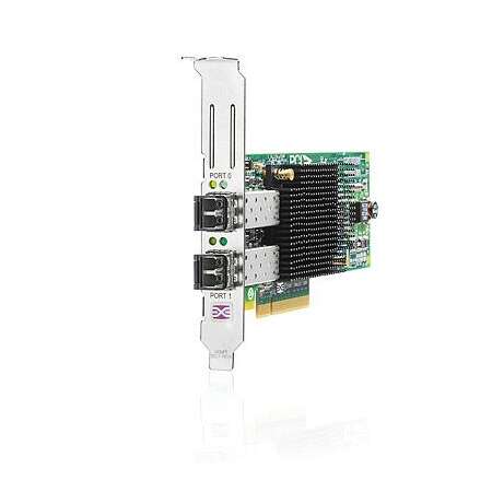 HPE 82E - Hostbus-Adapter - PCIe 2.0 x4 / PCIe x8 Low-Profile HPE Renew Produkt,  8Gb Fibre Channel x 2 - für Modular Smart Array 1040 - 2040; ProLiant DL370 G6 - SL210t Gen8; StoreEasy 3850