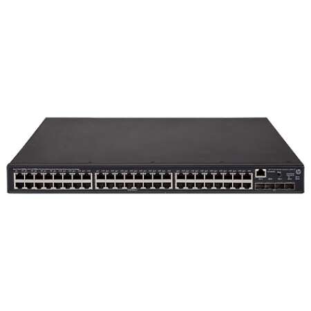 HPE 5130-48G-PoE+-4SFP+ EI - Switch - L3 - managed - 48 x 10/100/1000 + 4 x 10 Gigabit Ethernet / 1 Gigabit Ethernet SFP+ - an Rack montierbar - PoE+ (370 W) HPE Renew Produkt,  Switch