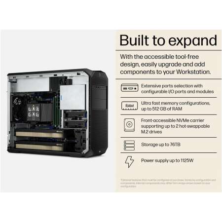 HP Z4 G5 Intel Xeon W7-2495X 24C, 128GB DDR5, 1TB NVMe SSD, NVIDIA RTX A5000 24GB, Windows 11 Pro, Garantie: 5 Jahre vor-Ort Service