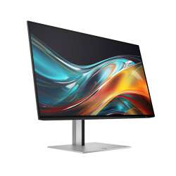 HP 724pf Display (Schwarz), 23.8" FHD IPS, Webcam, 3 Jahre Garantie (Austausch am naechsten Arbeitstag)