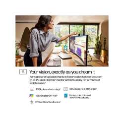HP 734pm Curved Docking Display, 34" WQHD, IPS Black, HDR400, 400 nits, 2000:1 Contrast, Thunderbolt 4 (100W PD), HDMI, DP In/Out, 2x USB-C, 5x USB-A, RJ-45, Pop-Up 5MP HDR IR Kamera, KVM, HP Eye Ease, Garantie 3 Jahre