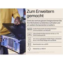 HP Z6 G5A AMD Ryzen Threadripper PRO 7965WX 24C, 128GB DDR5, 2TB NVMe SSD, NVIDIA RTX A4000, Windows 11 Pro, Garantie: 5 Jahre vor-Ort Service