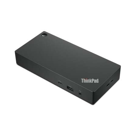 Lenovo ThinkPad Universal USB-C Dock, Kabelgebunden, USB 3.2 Gen 1 (3.1 Gen 1) Type-C, 10,100,1000 Mbit/s, Schwarz, 4K Ultra HD, 3840 x 2160 Pixel