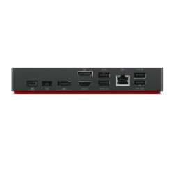 Lenovo ThinkPad Universal USB-C Dock, Kabelgebunden, USB 3.2 Gen 1 (3.1 Gen 1) Type-C, 10,100,1000 Mbit/s, Schwarz, 4K Ultra HD, 3840 x 2160 Pixel