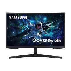 Samsung G55C. 68,6 cm (27"), Display-Auflösung: 2560 x 1440 Pixel,  Quad HD,  LED, Reaktionszeit: 1 ms, Natives Seitenverhältnis: 16:9, Bildwinkel, horizontal: 178°, Bildwinkel, vertikal: 178°. VESA-Halterung. Schwarz Swiss Warranty