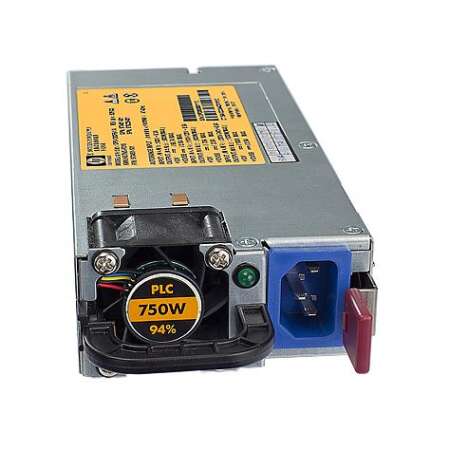 HPE 511778-001, 750 W, 100 - 240 V, server, 1U, 80 PLUS Gold, ProLiant ML150 G6, ProLiant ML350 G6, ProLiant ML370 G6 Hot-plug power supply - 750 watts - high-efficiency (HE) - common slot